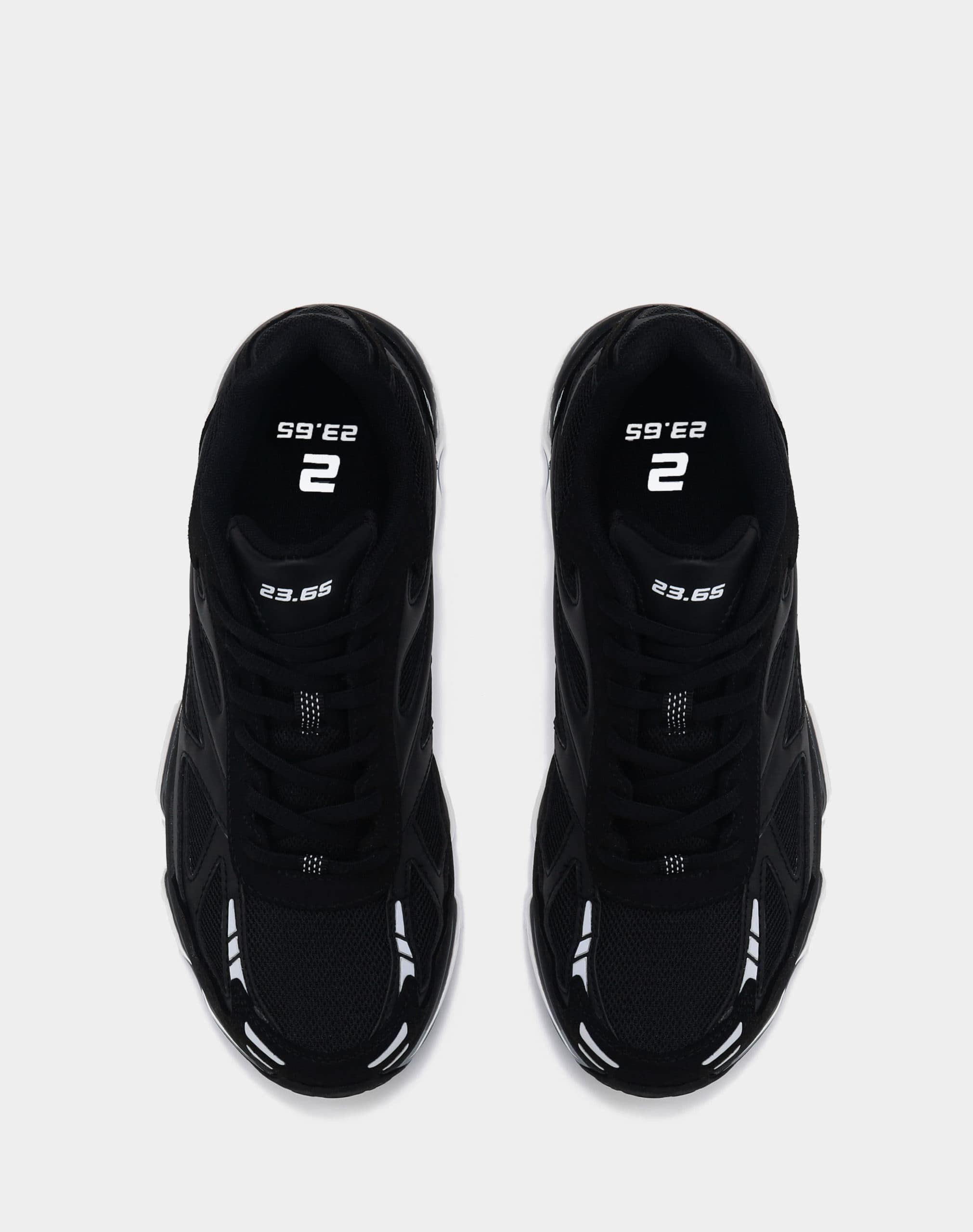 [23.65] HIKA-AIR BLACK / comfortable height sneakers 4