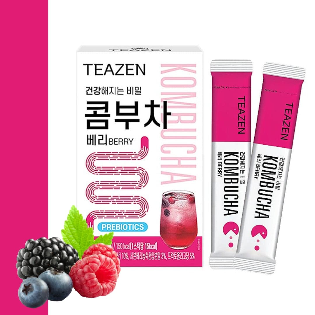 [TEAZEN]Kombucha Berry 5g x 10 sticks Prebiotics Berry Diet Tea