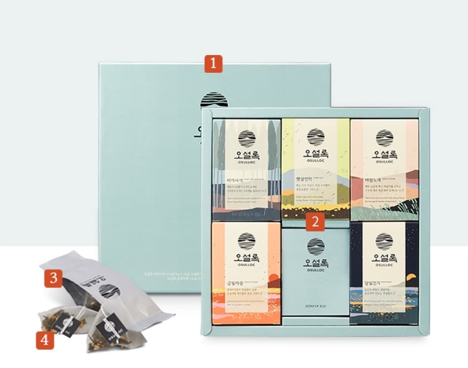 [Korean Green Tea] Osulloc God of Jeju Set / Gift / Premium