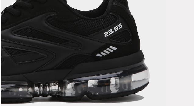 [23.65] HIKA-AIR BLACK / comfortable height sneakers 6