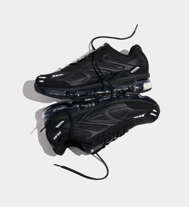 [23.65] HIKA-AIR BLACK / comfortable height sneakers 5