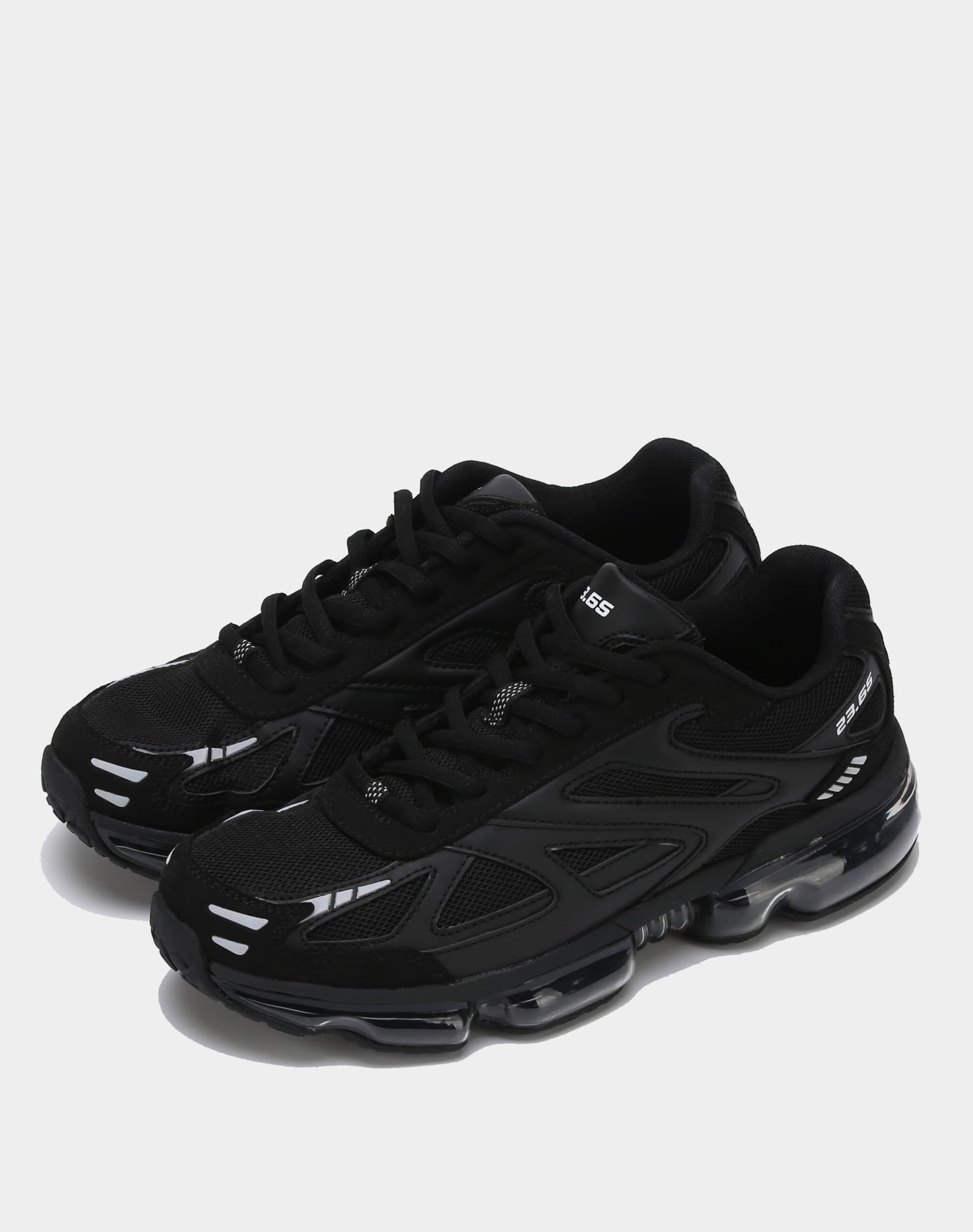 [23.65] HIKA-AIR BLACK / comfortable height sneakers