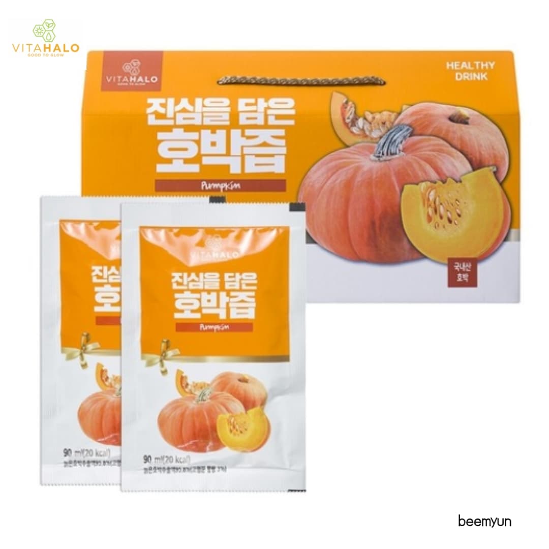 Korean premium pumpkin juice/90mlx30 (Jus de citrouille de qualité supérieure coréen)
