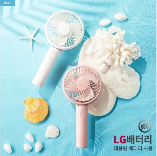 Silent Storm Mini Portable Fan, foldable, quiet, desktop combined. 2