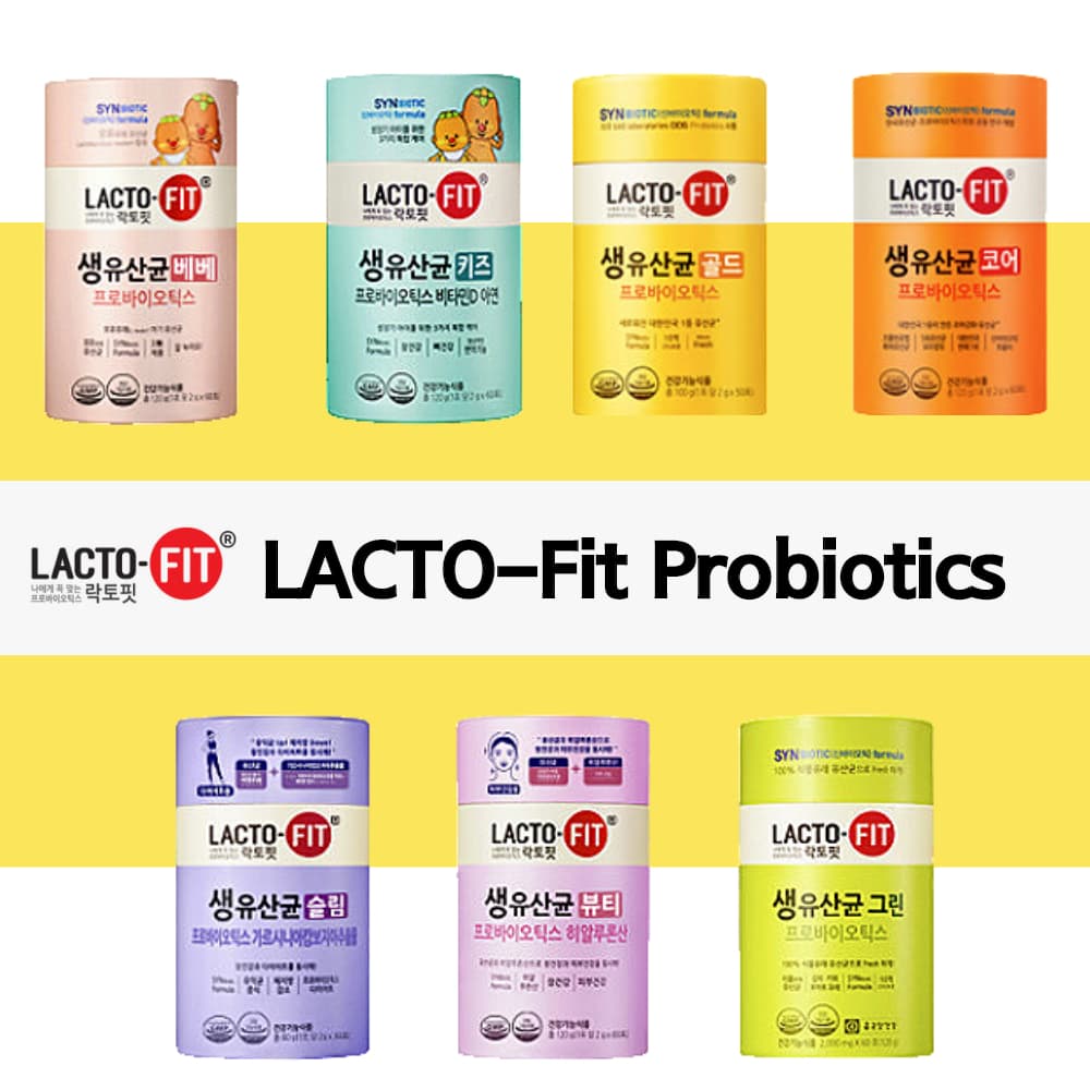 LACTO FIT Probiotics Chong Kun Dang Lactofit Korea Gold Kids Core Slim Beauty