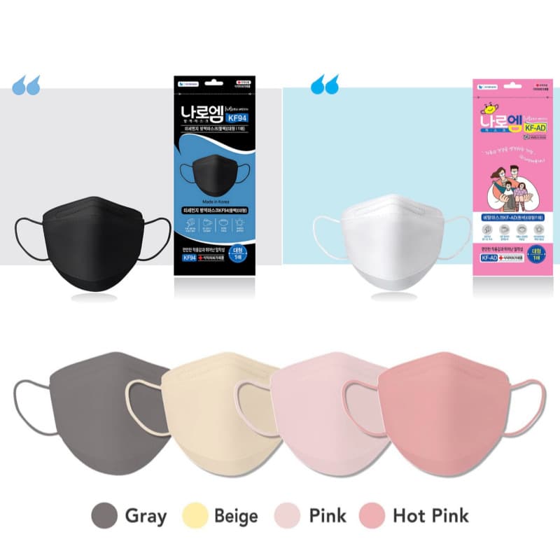 Individual packaging NAROM mask 25pcs / Production in Korea