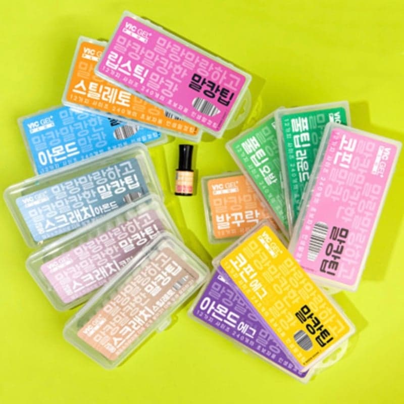 VIC GEL PLUS / 12 Nail Tips For Beginners (240pcs)