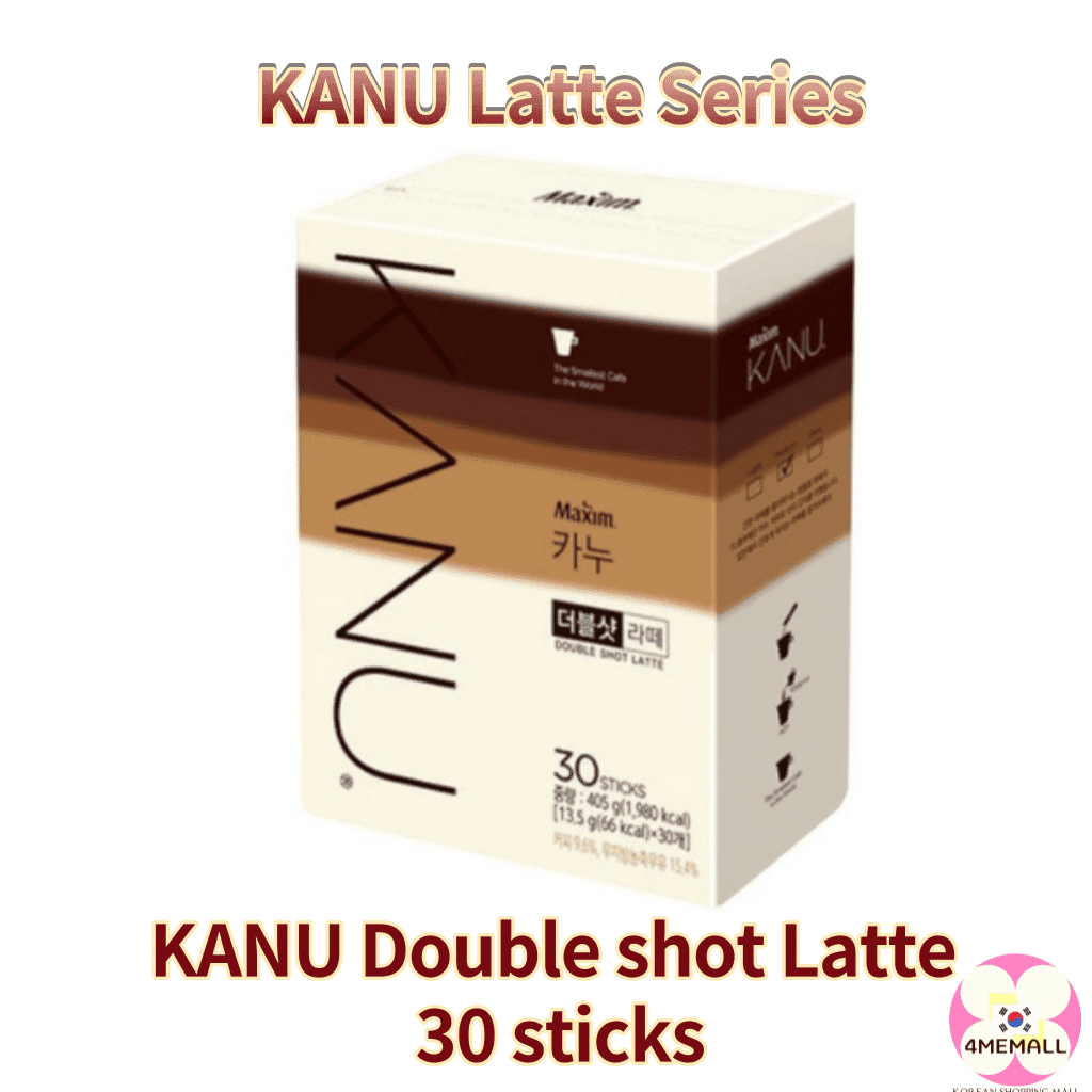 [ Maxim KANU Latte Series] Korea Kanu Coffee Mix 24T / 30T (Espresso MATCHA /Tiramisu /Vanilla /Decaf /Double Shot /Latte /Dolce latte / Ice latte) 6