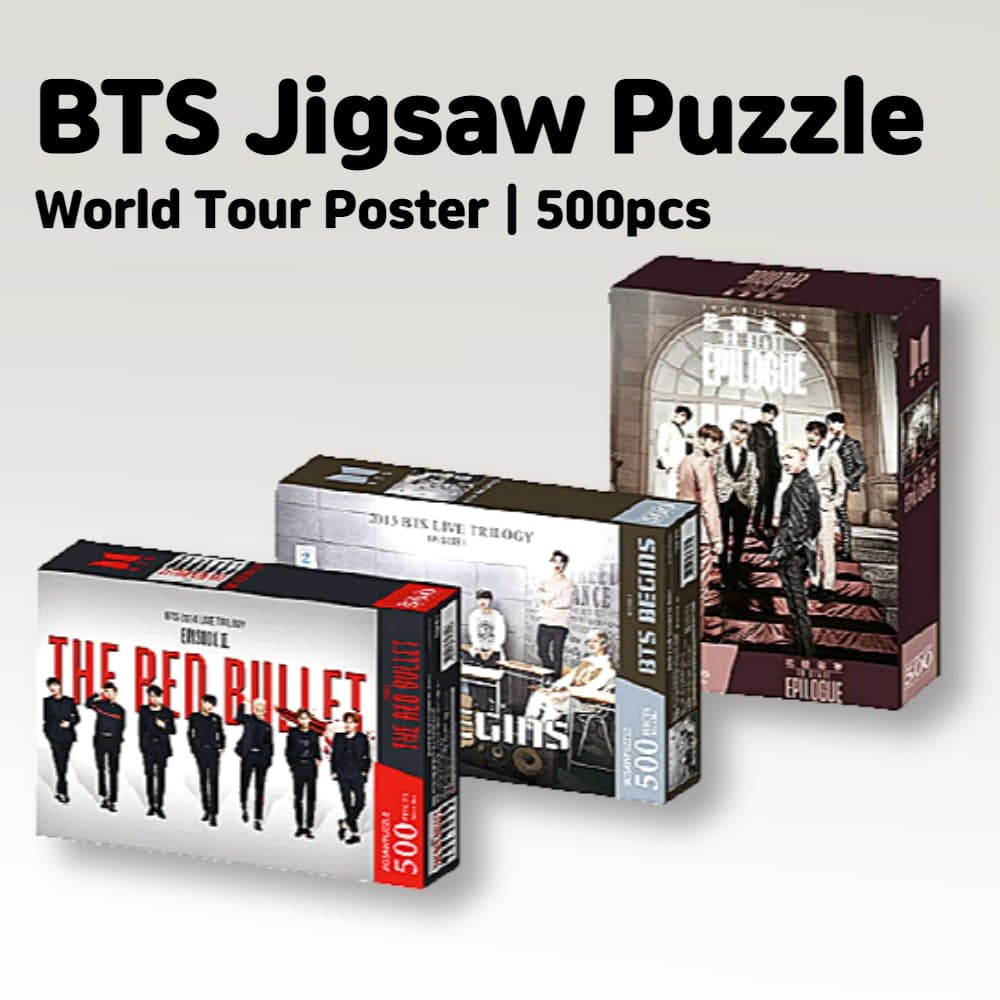 BTS Jigsaw Puzzle World Tour Poster 500PCS 4.THE RED BULLET 5.BTS BEGINS 6.花樣年華 Hwayangyeonhwa