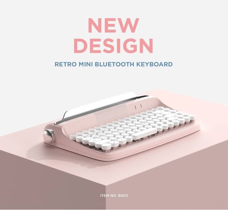 [Actto] B303 Korean keyboard Retro Mini Bluetooth Keyboard 5colors 4