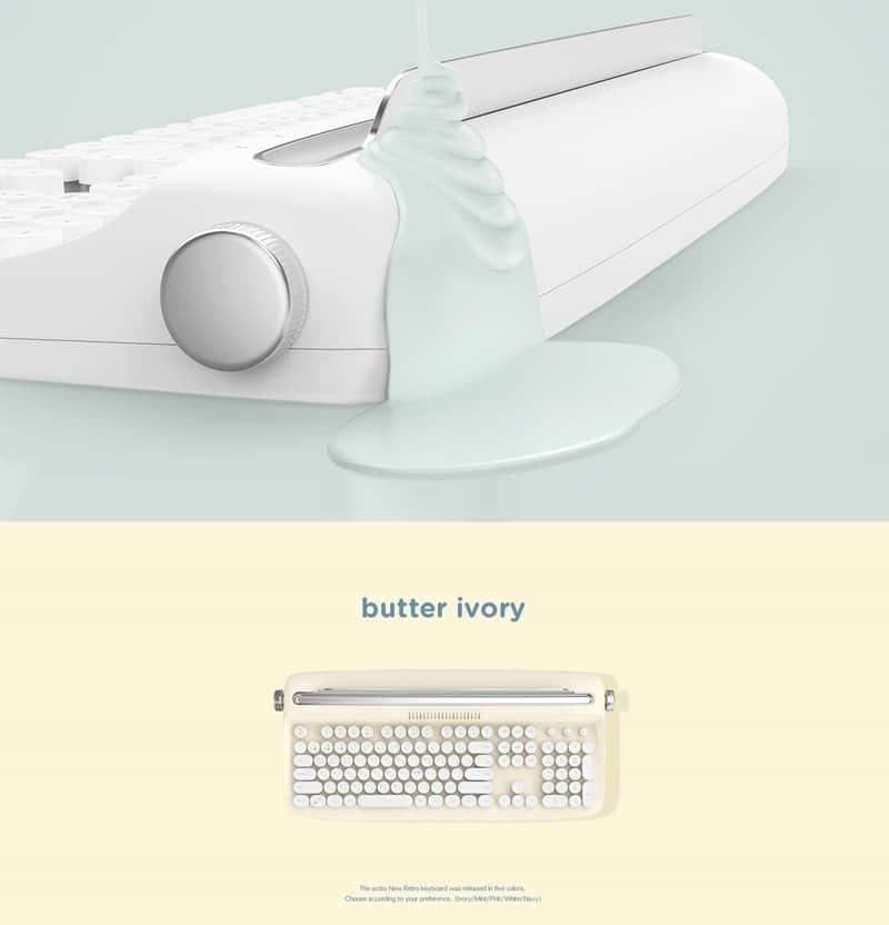 [Actto] W503 Korean keyboard Retro Wireless keyboard 5colors 2