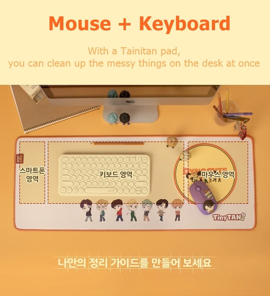 BTS TinyTAN Dynamite Long Mouse PAD 6