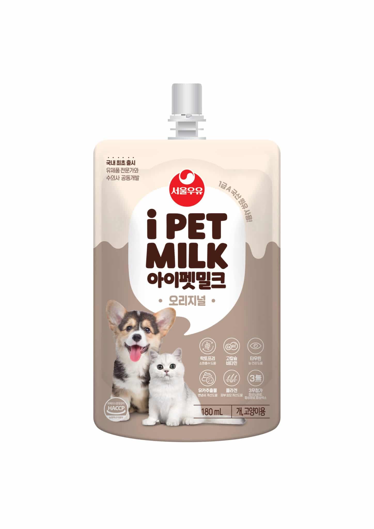 i PET MILK 180ml x 10 Seoul Milk Pet Snack Nutrional Supplement
