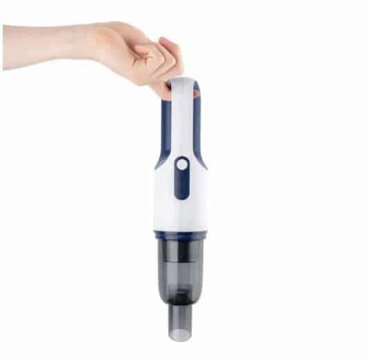 three types of mini vacuum clearners are displayed