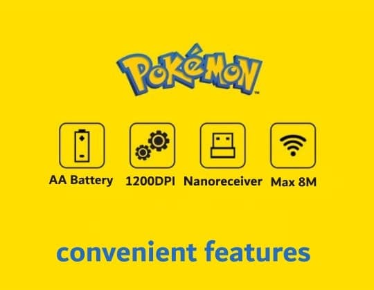 pikachu wireless mouse pokemon +pikachu Desk Pad