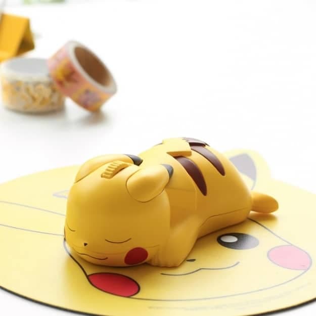 pikachu wireless mouse pokemon +pikachu Desk Pad