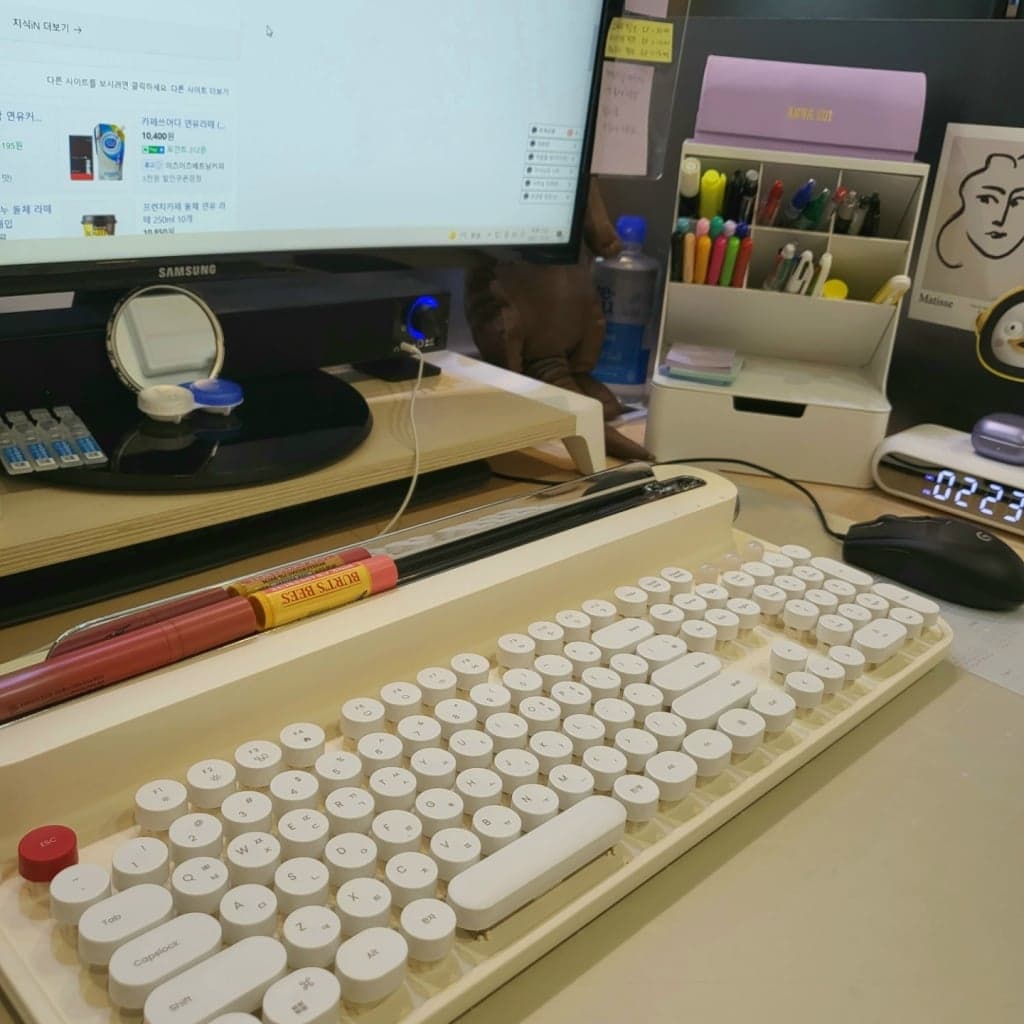 [ACTTO] B505 Korean Keyboard Retro Bluetooth Keyboard 5 Colors 4