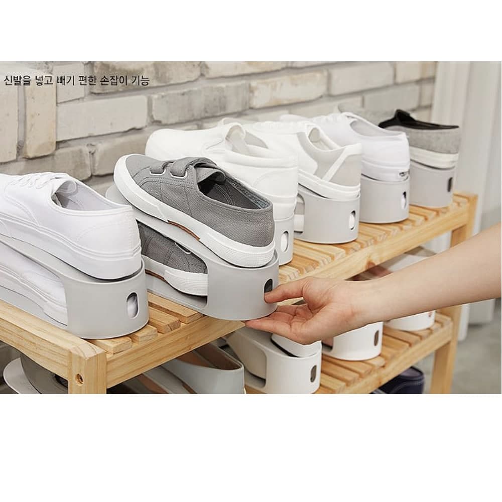 Shoe Slot Organizer Stacker Buy 2 Get 1 Free Shoe Closet Storage Rack Organisers SYSMAX KOREA 4