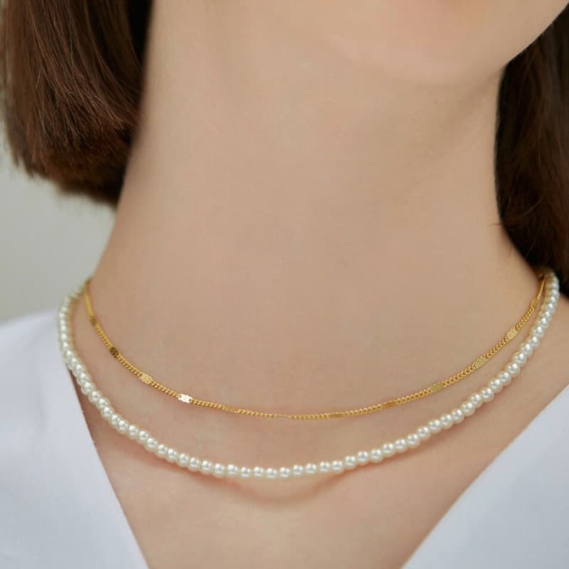 ENGBROX / coco pearl necklace /Wear Red Velvet