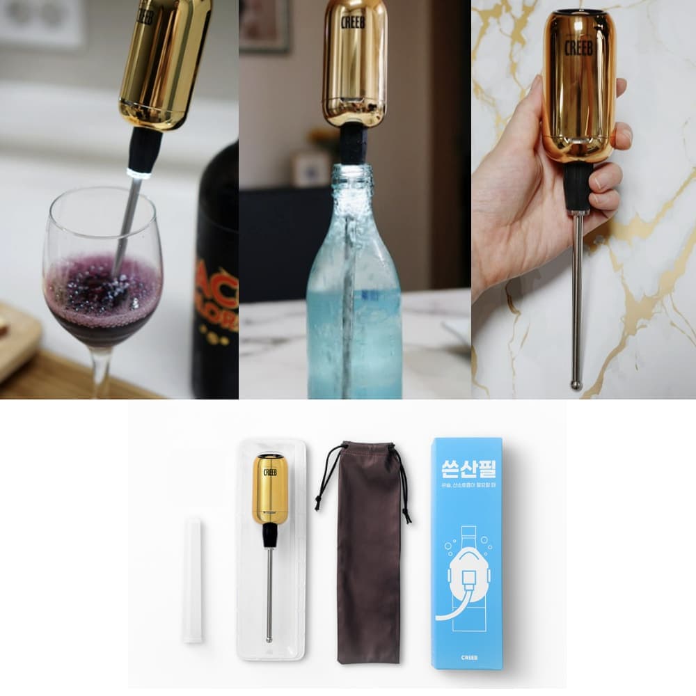CREEB Soju Breathing Aerator for Wine Sake Portable Aerator 4
