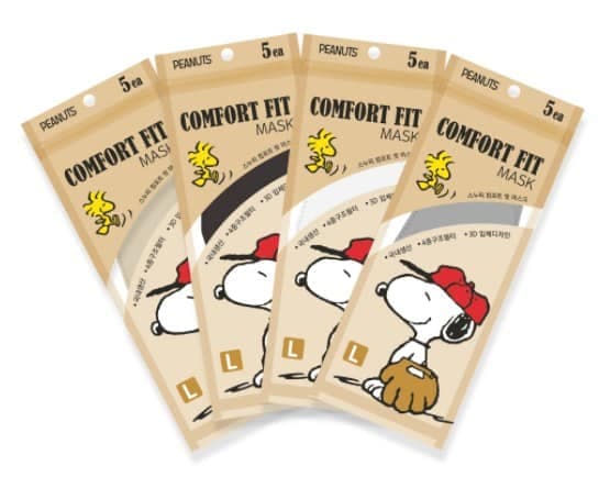 Made in Korea Comfort PEANUTS SNOOPY 3D Mask /snoopy Mask/MB filter/character Mask/Beige Mask/Gray Mask/ Black Mask/Pink Mask/Fashion Mask/Snoopy