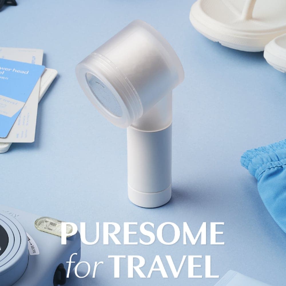 BODYLUV Puresome Travel Mini Portable Showerhead & Filter Travel Essentials Ultralight Rust Removal