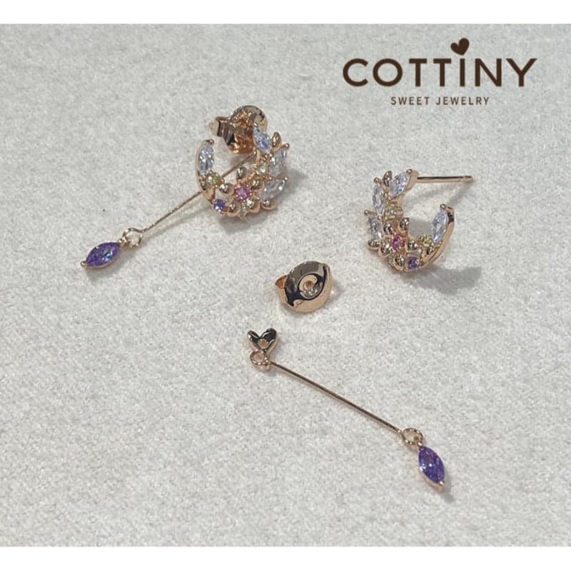 COTTINY / Moonlight Flower Garden Earrings