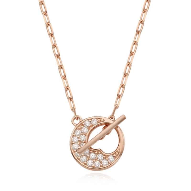 COTTINY / Love Moon T-Bar Open-Type Necklace