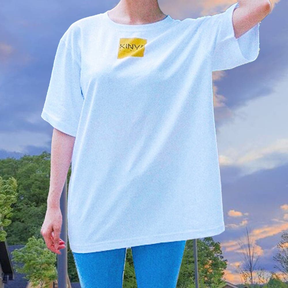 (KINYE_T) KINYE's logo t-shirt - White