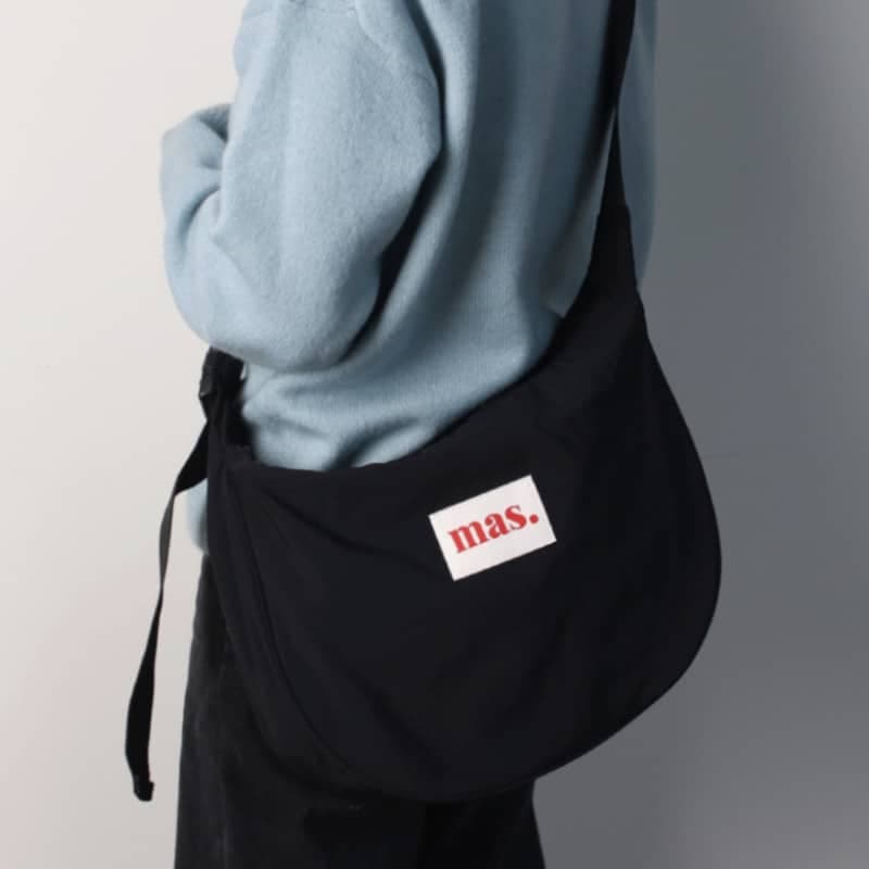 MASMARULEZ / halfmoon cross bag 3color