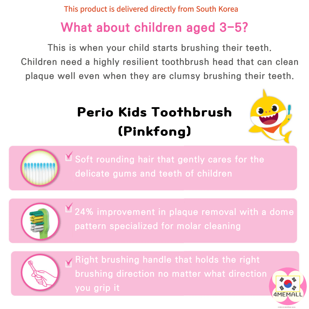 Perioe Kids Toothbrush Set Step 2 Step 3 Step 4 Age 3 to 13 Pinkfong Pokemon Ryan Baby Toothbrush Toddler Toothbrush Junior Toothbrush Kids Toothbrush Kids Dental care 5