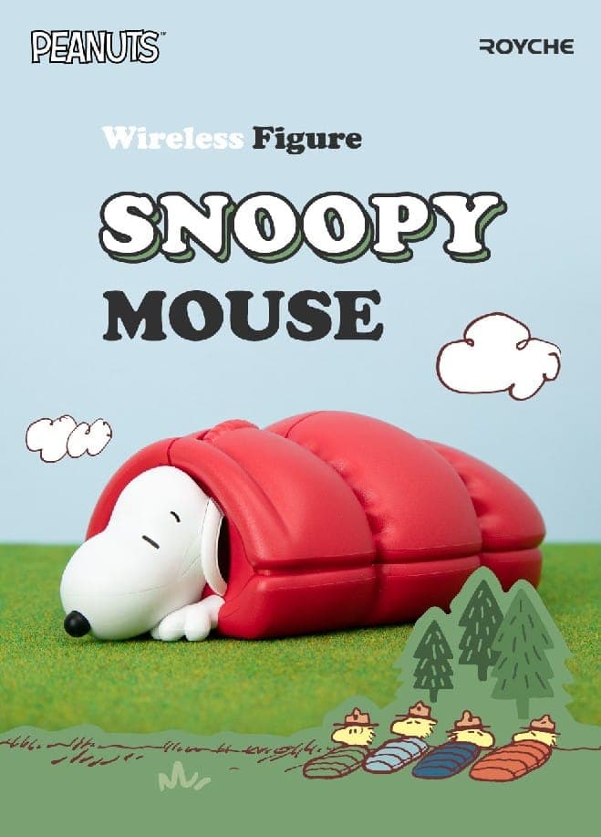 PEANUTS x ROYCHE Wireless Figure Snoopy Mouse/Noise/Nano Receiver/2.4GHz/ Bluetooth Mouse/ Wireless Mouse/Character Mouse/Snoopy Goods/Korea mouse/Character Mice
