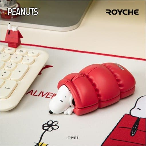 PEANUTS x ROYCHE Wireless Figure Snoopy Mouse/Noise/Nano Receiver/2.4GHz/ Bluetooth Mouse/ Wireless Mouse/Character Mouse/Snoopy Goods/Korea mouse/Character Mice