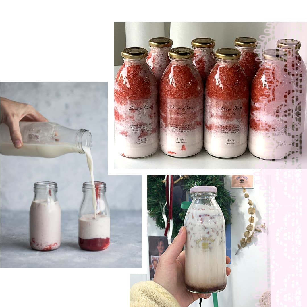 Glass Sealed Jar 500ml Glass Bottle Milk Juice Coffee Milk tea Jar with Lid 4