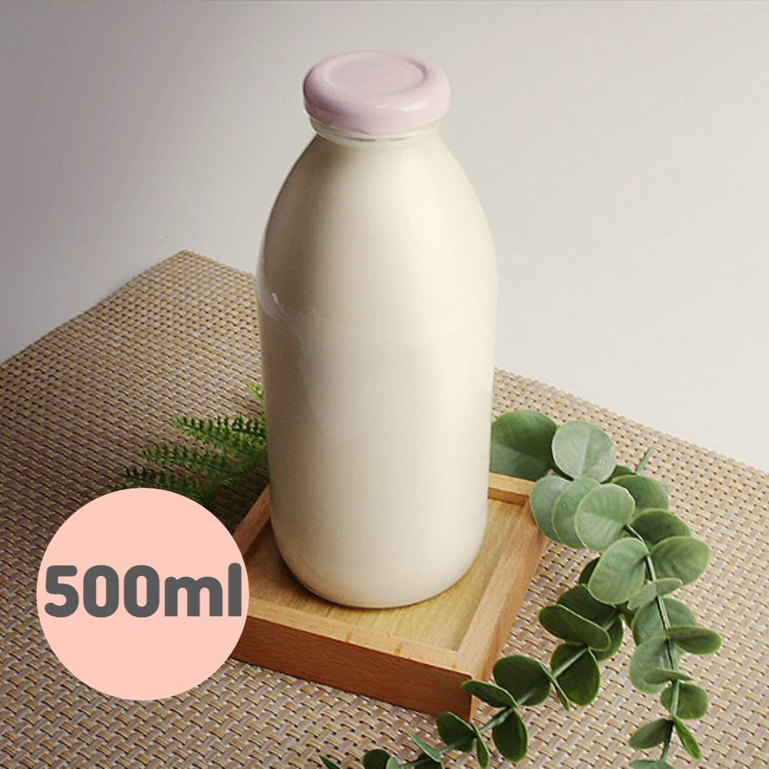 Glass Sealed Jar 500ml Glass Bottle Milk Juice Coffee Milk tea Jar with Lid