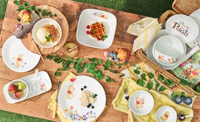 Corelle x Winnie the Pooh Divided Plates Set /Corelle USA set/ Kids Dinnerware Set/ Triple plate /Baby Food Tableware Set/Diet Tableware/Corelle set/ Winnie the Pooh Kitchen/Pooh plate/Pooh plate /Corelle/Single Meal 5