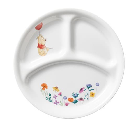 Corelle x Winnie the Pooh Divided Plates Set /Corelle USA set/ Kids Dinnerware Set/ Triple plate /Baby Food Tableware Set/Diet Tableware/Corelle set/ Winnie the Pooh Kitchen/Pooh plate/Pooh plate /Corelle/Single Meal 2