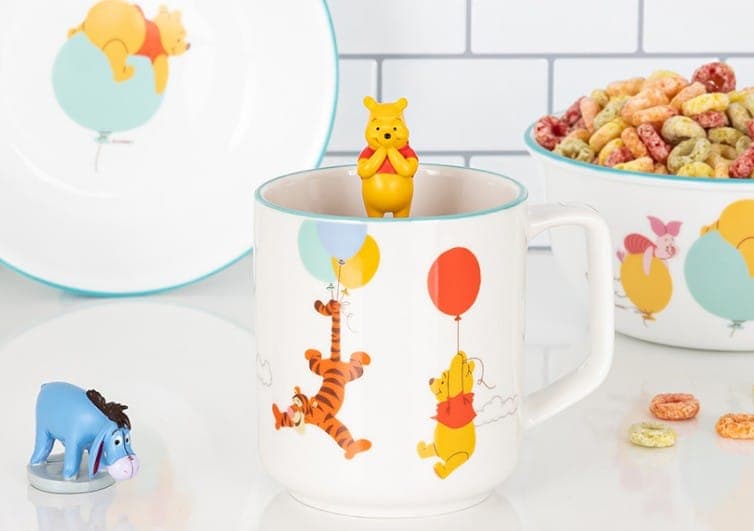 Corelle x Winnie the Pooh and Friends Mug/Corelle Mug/Pooh Mug/ Pooh Kitchen/ Character Mug/Corelle Cup Set/ Dishwasher-safe cup / Heat Resistant Cup 4