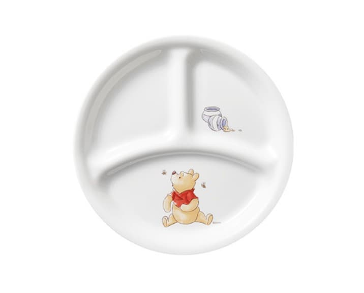 Corelle x Winnie the Pooh Divided Plates Set /Corelle USA set/ Kids Dinnerware Set/ Triple plate /Baby Food Tableware Set/Diet Tableware/Corelle set/ Winnie the Pooh Kitchen/Pooh plate/Pooh plate /Corelle/Single Meal 3