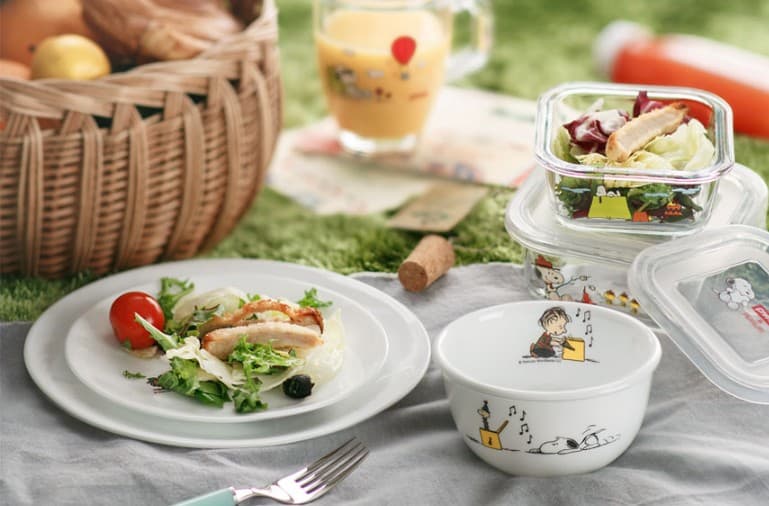 Corelle x Peanuts Snoopy The Home Brunch 5p Set/Corelle USA set/ /Triple Plate,Bowl,USA,Lucy,Charlie/Dinnerware Corelle set/Snoopy Plate/Snoopy Square Plate/ Snoopy Kitchen /Corelle Square Plate/Corelle Dining Sets/Peanuts Kitchen/Snoopy Large Plate /Corelle set 3