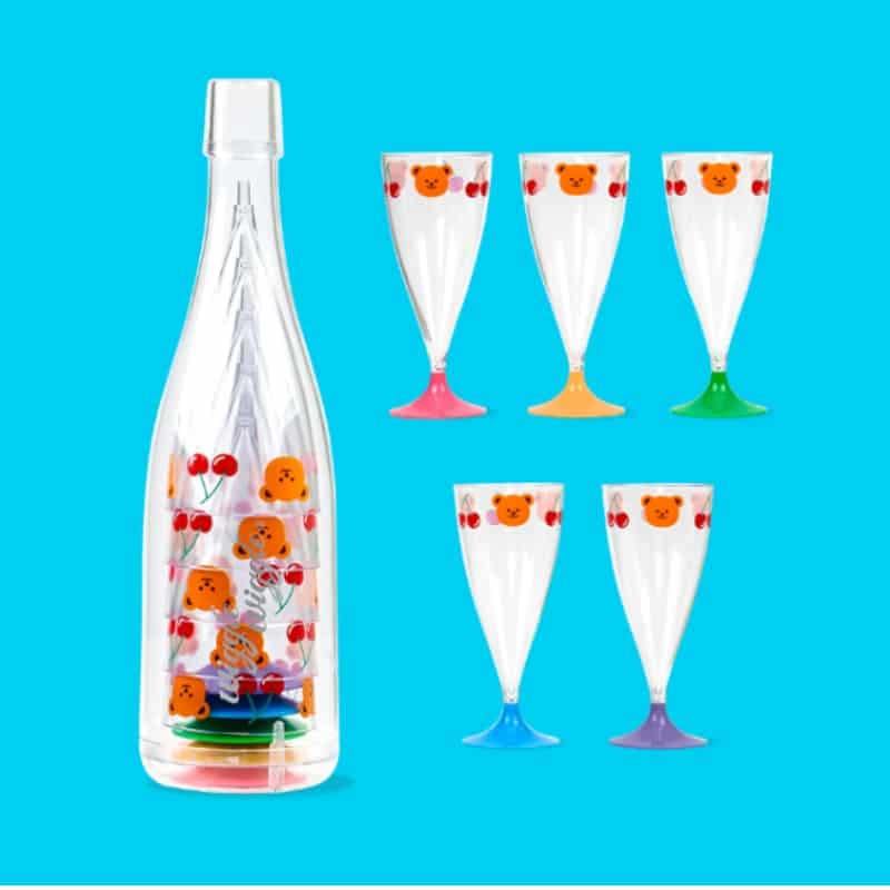WIGGLE WIGGLE / REUSABLE PARTY CUP SET - Cherry &amp; Bear