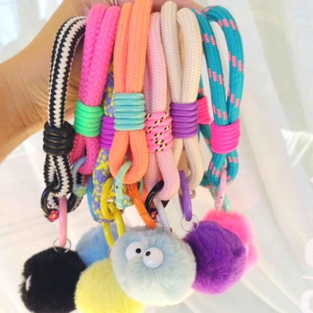 rope smartphone strap keyring tagholder phonestrap handmade 4