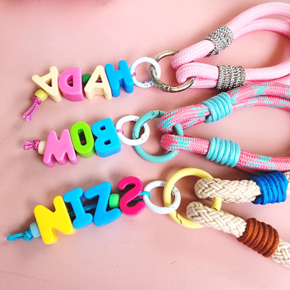 rope smartphone strap keyring tagholder phonestrap handmade 5