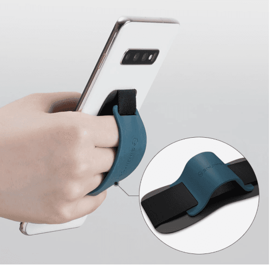 Phone Black Grip with Silicone Band – Comfortable One-Hand Holder &amp; Kickstand for Smartphones, Tablets, and eReaders for iPhone, Android, and Kindle Grip Silicone Black (Copy) 6