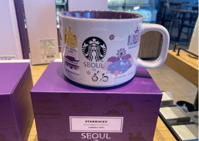 Starbucks korea Seoul Tour Mug 355ml Starbucks special edition korean language hanguel hangul Korea