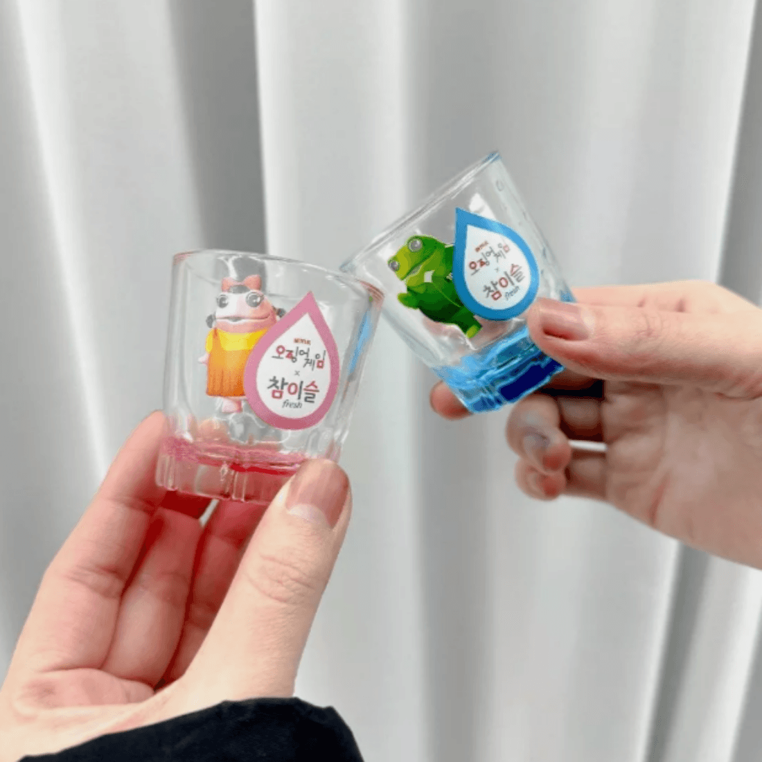 SQUID GAME x Hite Jinro Chamisul Official Korean Soju Shot Glass 2EA 60ml 오징어게임