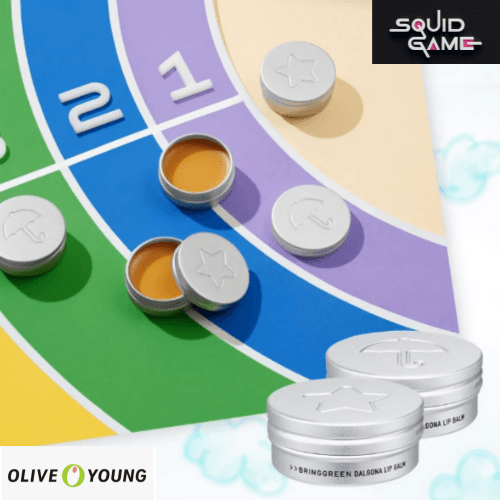 Netflix Squid Game X Olive Yung BringGreen Dalgona Lip Balm K-Beauty 2