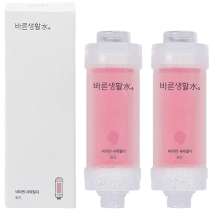 Barunsaengwhalsu Vitamin Shower Filter, Rose, 2 pcs