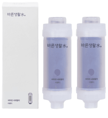 Barunsaengwhalsu Vitamin Shower Filter, Lavender , 2 pcs chlorine removal