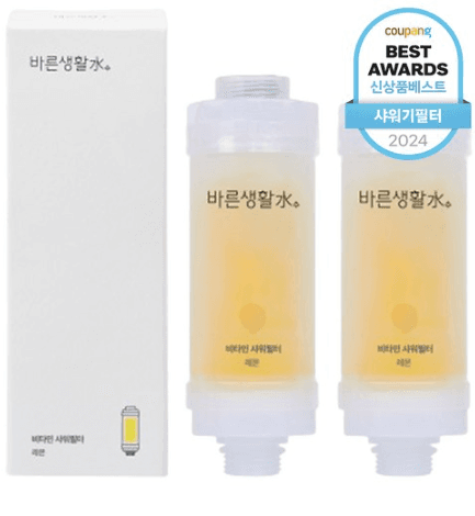 Barunsaengwhalsu Vitamin Shower Filter, Lemon , 2 pcs chlorine removal
